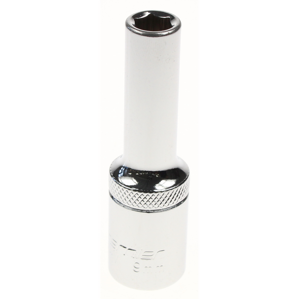 Sealey Socket 1/2"dr 9mm 'deep' (6pt)