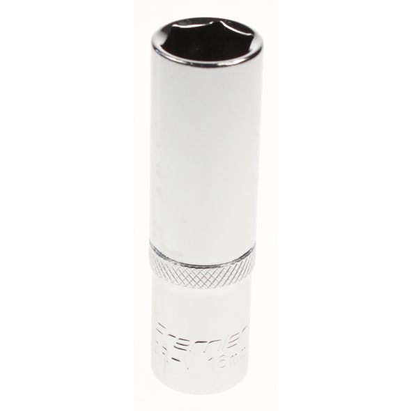 Sealey Socket 1/2"dr 16mm 'deep' (6pt)
