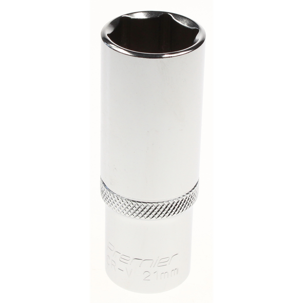 Sealey Socket 1/2"dr 21mm 'deep' (6pt)