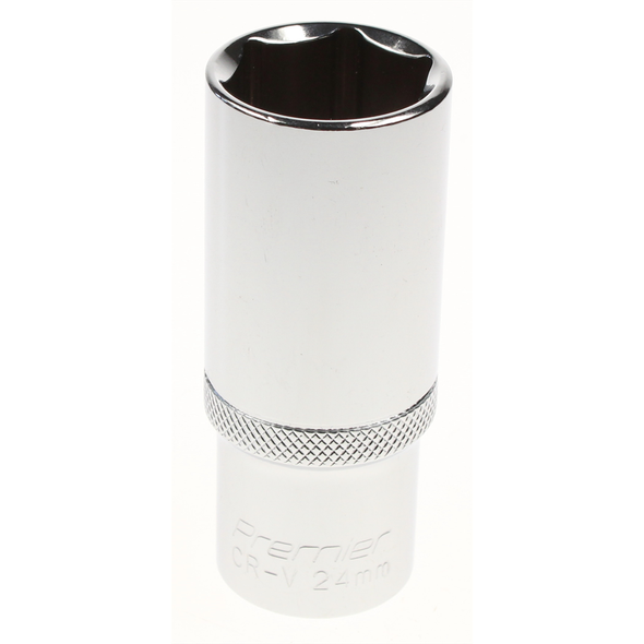 Sealey Socket 1/2"dr 24mm 'deep' (6pt)