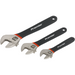 Sealey Adjustable Wrench Set 3pc Ni-Fe Finish AK907 Sealey - Town Tools 