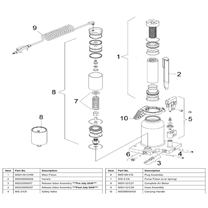 Sealey Release valve ass'y