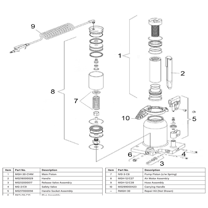 Sealey Repair kit