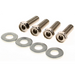 Sealey Fixing kit for single fixed/swivel castor