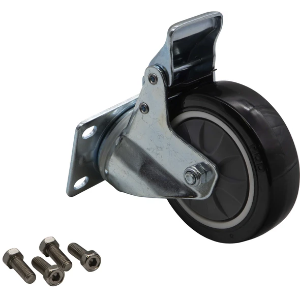 Sealey Wheel, Swivel Castor 4-Bolt (c/w Brake & Fixings)
