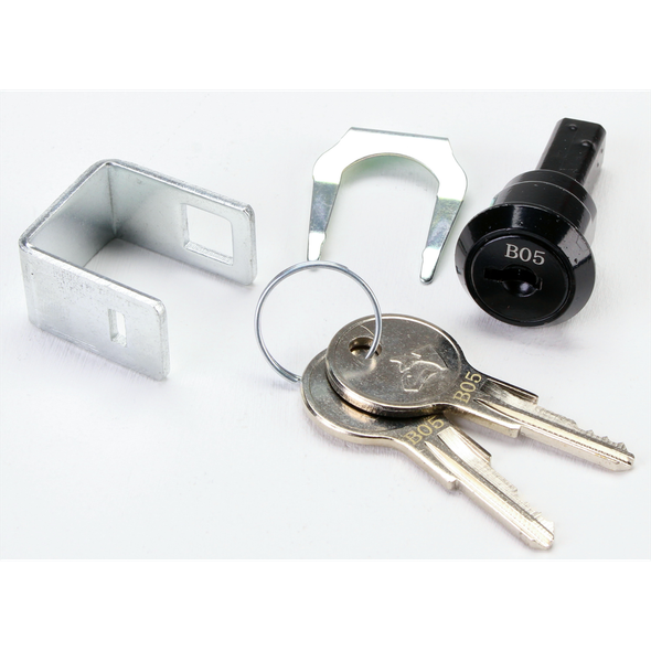 Sealey Lock & Key Set (Black)