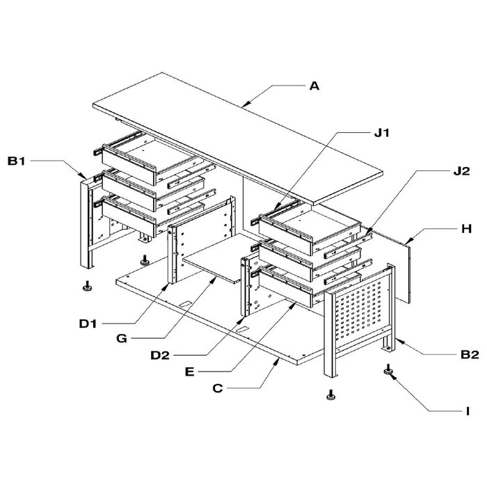 Sealey Table top