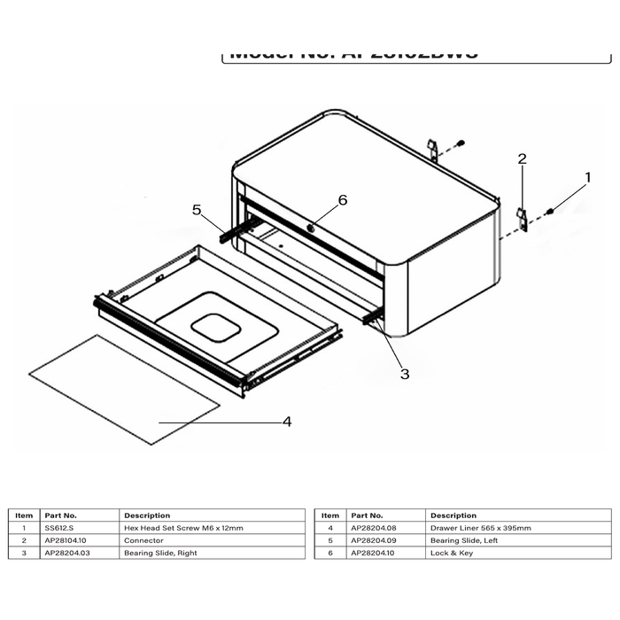 Sealey Bearing slide (l)