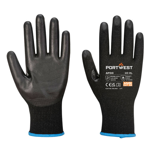 Portwest Lr15 Pu Touchscreen Glove Pk12 Small AP33K8RS Portwest - Town Tools