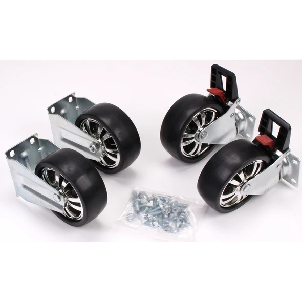 Sealey Wheel Kit (2x Swivel Braked, 2x Fixed)