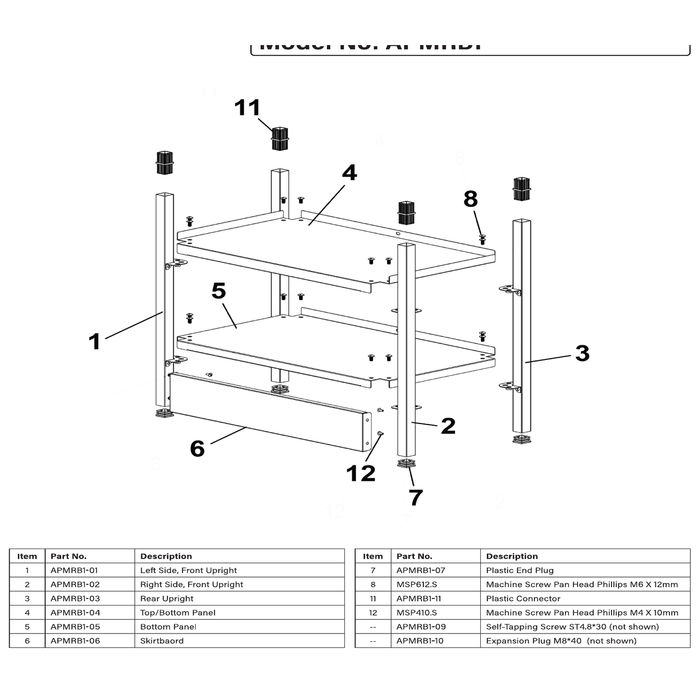 Sealey Top/Bottom Panel