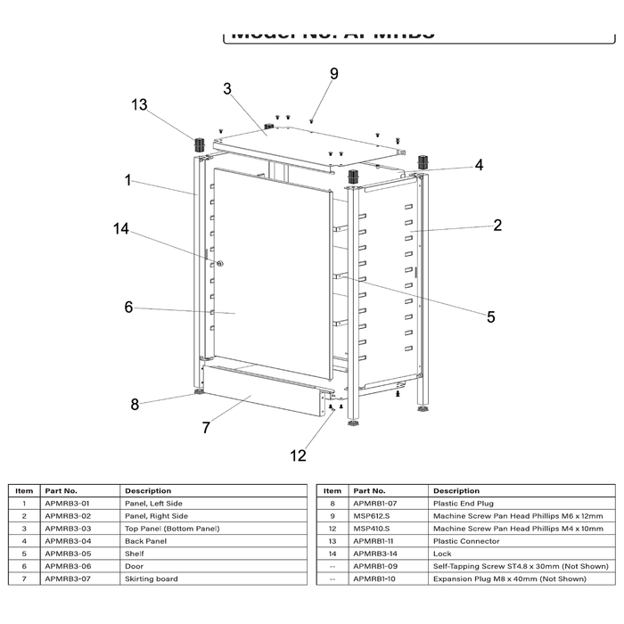 Sealey Top Panel (Bottom Panel)