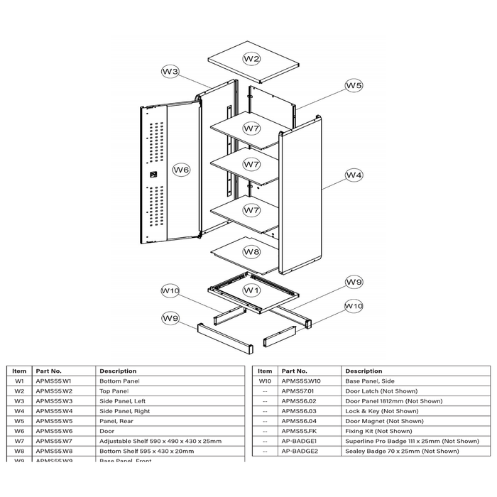 Sealey Bottom panel