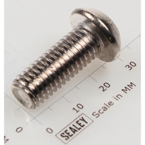 Sealey Button head socket screw m10x25 zinc