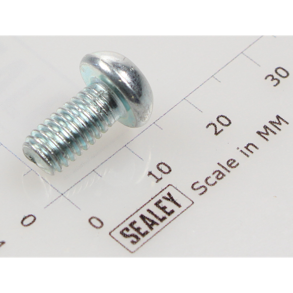 Sealey Button head socket screw m6x12 zinc