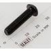 Sealey Button head socket screw m6x25 black