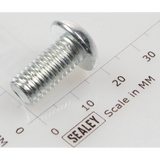 Sealey Button head socket screw m8x16 zinc BHSS816.S