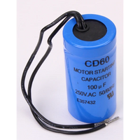 Sealey Capacitor 100mfd 250vac (60x40) C/100-250