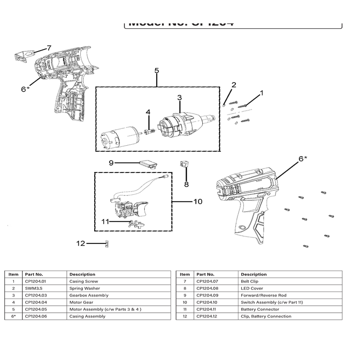 Sealey Gearbox assembly