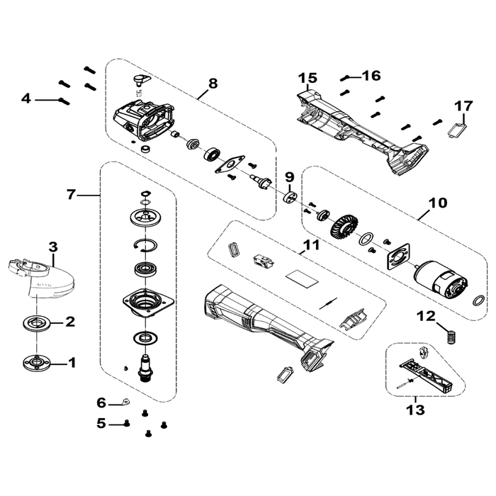 Sealey Gearcase Cover Assembly