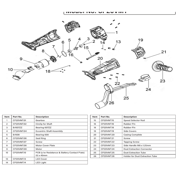 Sealey Eccentric Shaft