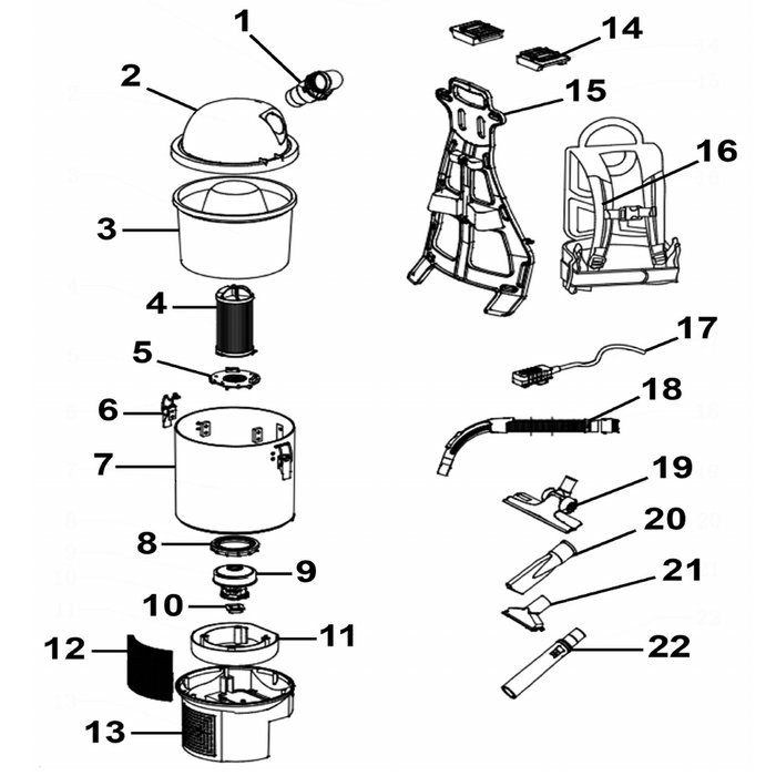 Sealey Backrest