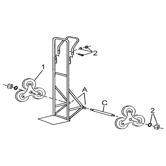Sealey Wheel,fixed (161x23x42)