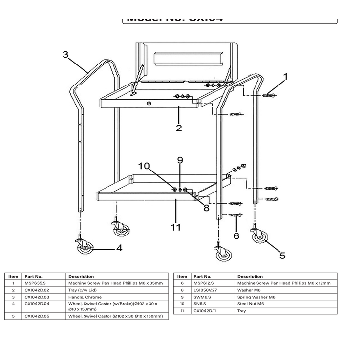Sealey Chrome handle (so)
