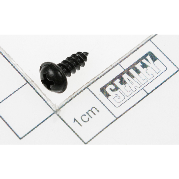 Sealey Rd head s/t screw m4x12 black