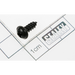 Sealey Rd head s/t screw m4x12 black