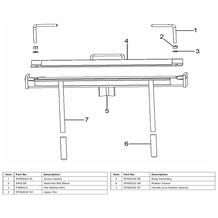 Sealey Upper die