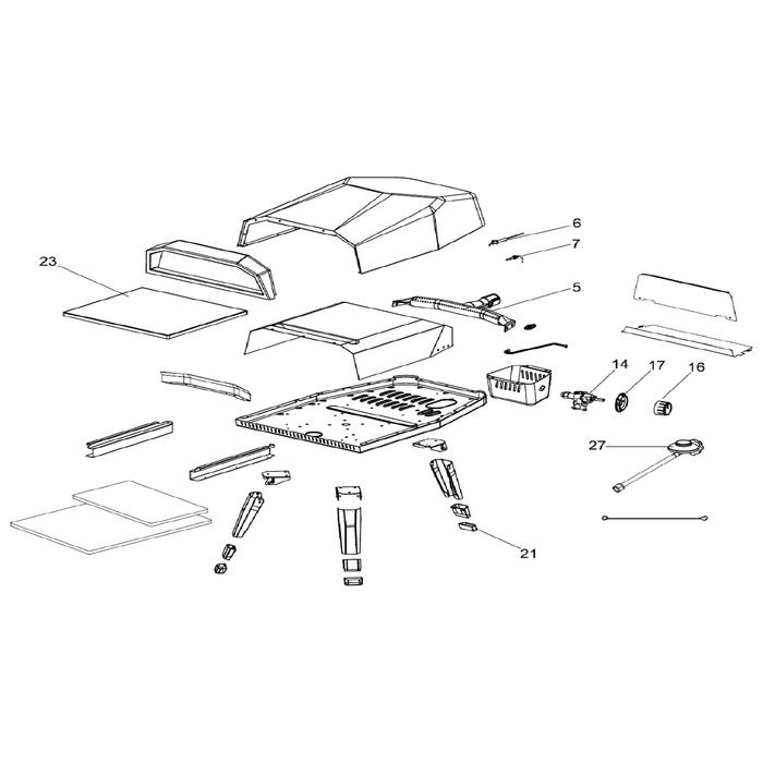 Sealey Pizza Stone - Square (DG257)