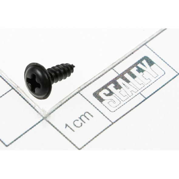 Sealey Rd head s/t screw m3.4 x 10 black