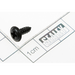 Sealey Rd head s/t screw m3.4 x 10 black