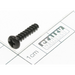 Sealey Rd head s/t screw m4x16 black