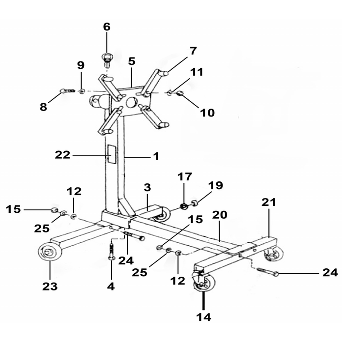 Sealey Wheel,fixed (90x14x30)
