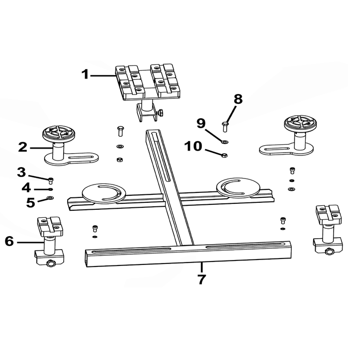 Sealey Saddle Pad Assembly (Square - Large)