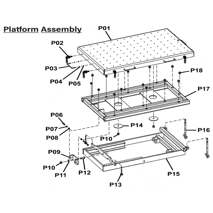 Sealey Oil Cylinder Shaft Assembly
