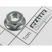 Sealey Flange nut serrated 1/4" unc(single)