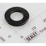 Sealey Flat washer m8 black (single) FWM8.SB