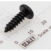 Sealey Rd head s/t screw m4 x 18 black (lsa)