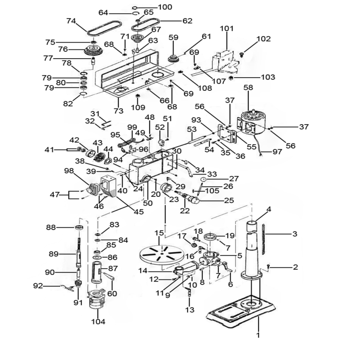 Sealey Bearing 6204zz