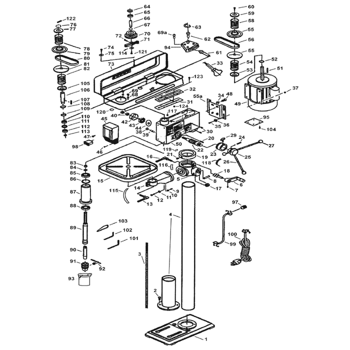 Sealey Switch box (includes gdm150bvs.096 switch base)