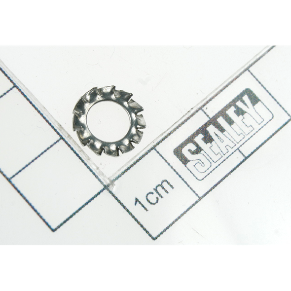 Sealey M6 ext tooth washer zinc