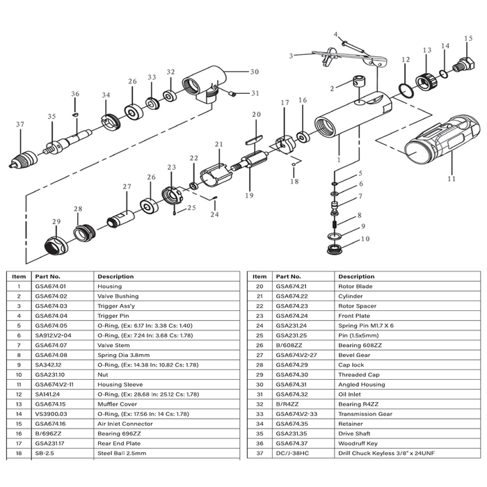 Sealey Drive shaft