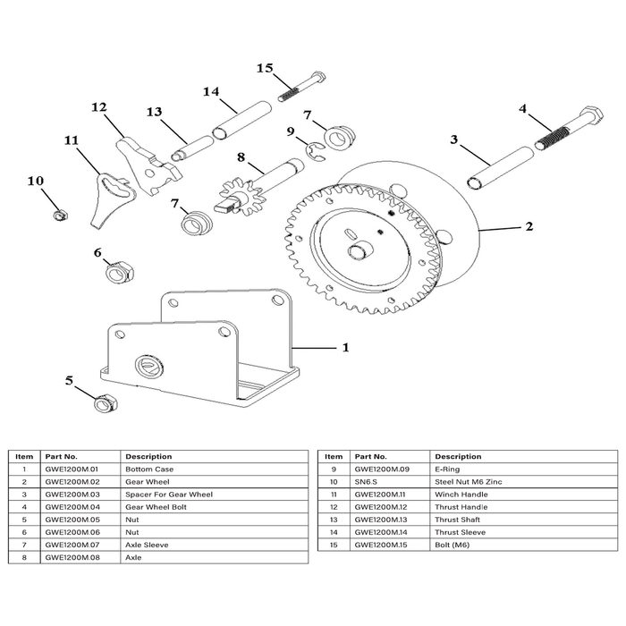 Sealey Gear wheel bolt