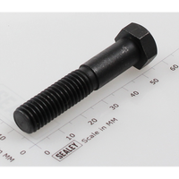 Sealey Hex head bolt m10x50mm single black HHB1050.SB