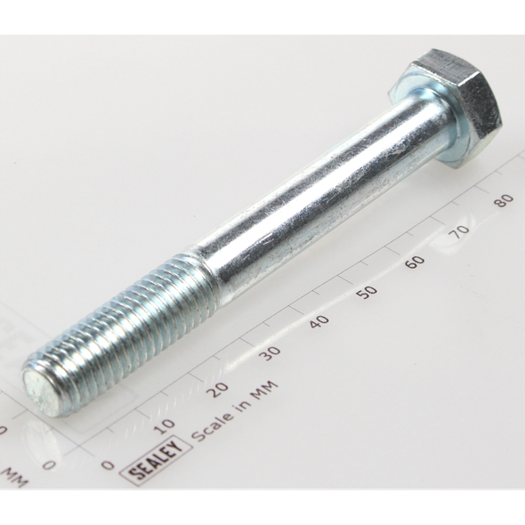 Sealey Hex head bolt m10x80mm single