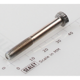 Sealey Hex head bolt m5x40mm single HHB540.S