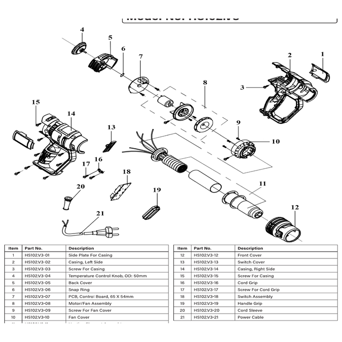 Sealey Casing, Right Side